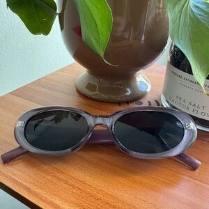 Purple retro sunglasses